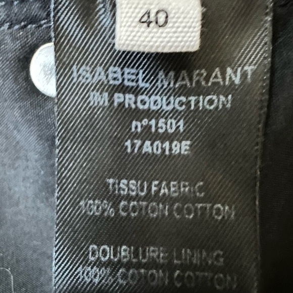 - Isabel Etoile Marant Black Denim Skirt - size 40 French - Picture 6 of 6